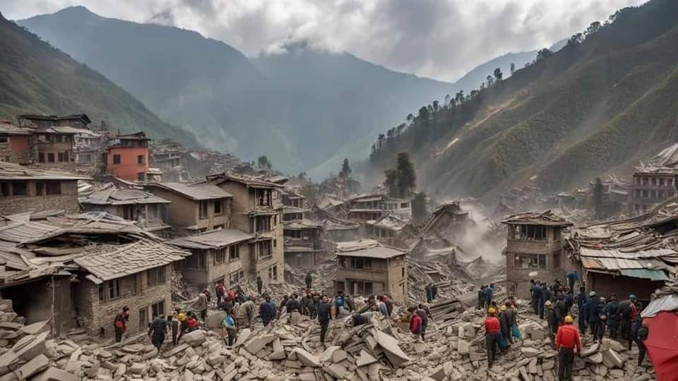 जाजरकोट भूकम्पमा १५ हजार सेट पाठ्यपुस्तक पुरिएपछी विद्यार्थीहरू पुस्तकविहीन